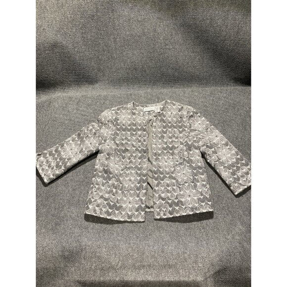 Alfred Dunner Jacket Women’s Size 8P Gray Long Sleeve - Picture 1 of 10